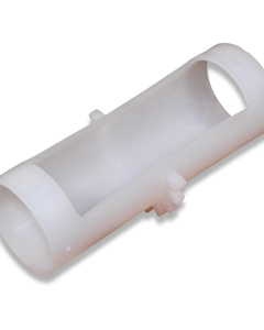 Shutter f/feed valve plastic GUR white L=175mm DR1500